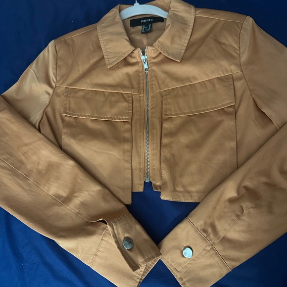 Forever 21 Women's Utility Jacket in Orange Tan - Picture 3 of 5